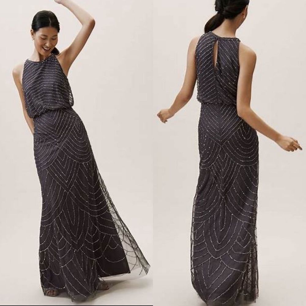 NWT BHLDN Adrianna Papell Madigan Maxi Dress Sz 4